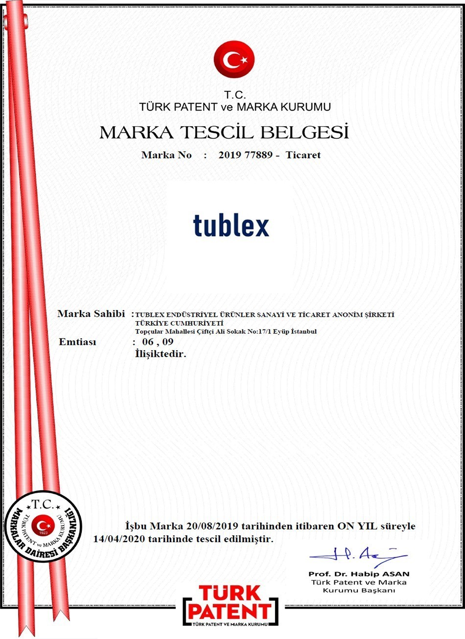 Marka Tescil Belgesi Tublex (Ticaret)