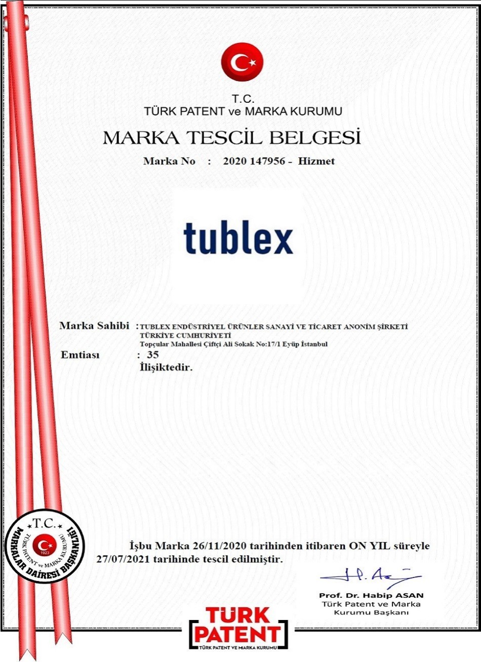 Marka Tescil Belgesi Tublex (Hizmet)